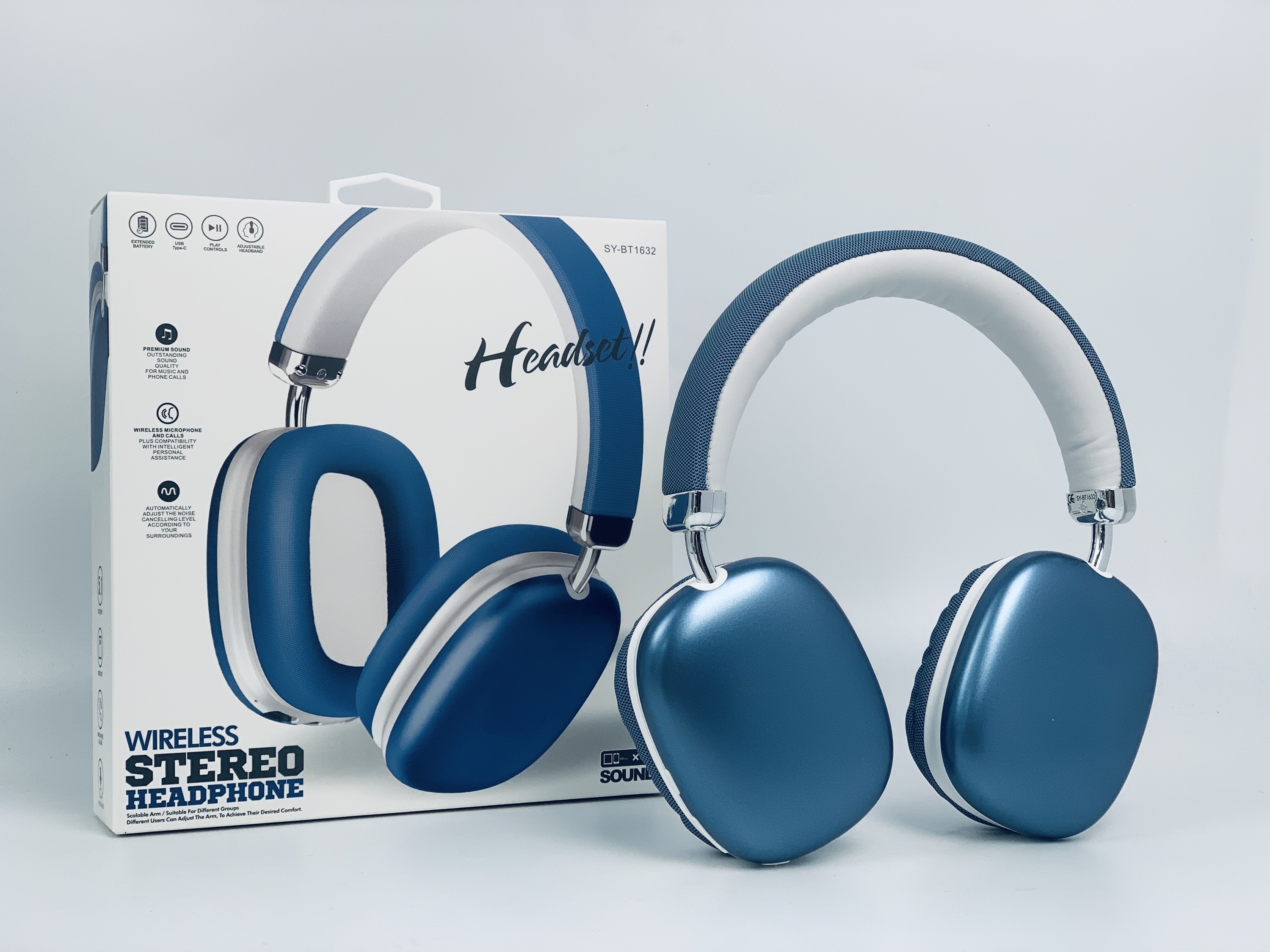 JUNJIEUNVO SY-BT1632 Cuffie wireless Bluetooth HiFi Audio Gaming Sport Headset Ultra Long Standby Auricolari vivavoce con microfono Supporto TF Card JUNJIEUNVO SY-BT1632 Cuffie wireless Bluetooth HiFi Audio Gaming Sport Headset Ultra Long Standby Auricolari vivavoce con microfono Supporto TF Card