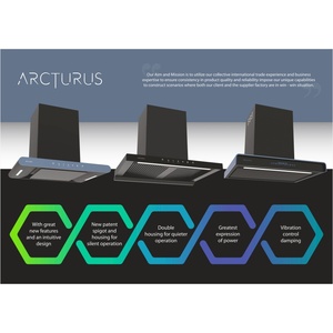 เครื่องดูดควัน <span class=keywords><strong>ARCTURUS</strong></span> สีดำและสีน้ำเงิน รุ่นประสิทธิภาพสูง ขนาด 60/75/90 ซม. เพื่อการดูดควันและกำจัดกลิ่นอย่างสมบูรณ์แบบ - Product Image 6