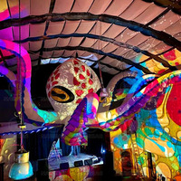 Grand poulpe gonflable tentacules discothèque Dj stand géant gonflable poulpe Air Blow up Art décoration pour décor de scène