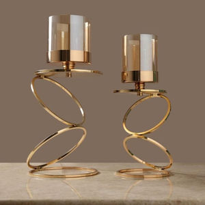 Collection de bougeoirs nordiques en fer sans flamme – Décoration minimaliste géométrique pour la maison – Noël – Tiges élancées et élégantes – Stables - Product Image 1