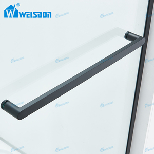 <span class=keywords><strong>Puerta</strong></span> <span class=keywords><strong>de</strong></span> Ducha <span class=keywords><strong>de</strong></span> <span class=keywords><strong>Vidrio</strong></span> Templado con Marco Deslizante Simple, Negro Mate, Sin Marco, para <span class=keywords><strong>Baño</strong></span> - Product Image 5