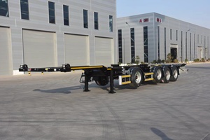 2Axle 40ft container Chassis Trailer 8pcs twist locs Skeleton Trailer à vendre - Product Image 6