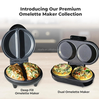 Aifa - Appareil à omelettes et frittatas en acier inoxydable antiadhésif, best-seller, prépare rapidement 2 portions individuelles