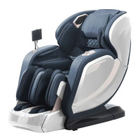 Fauteuil de massage corporel complet pour centre de bien-être, massage par pression d'air, commande vocale, rouleau pour mollets, écran LCD, ions négatifs