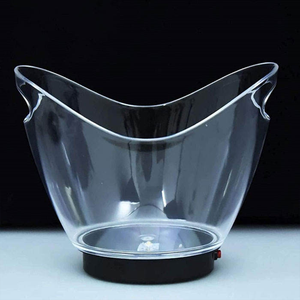 Cubo de Hielo LED de Plástico de 4L con Logotipo Personalizado para Enfriar Botellas de Cerveza, Champán y <span class=keywords><strong>Vino</strong></span> para Fiestas y Eventos - Product Image 2