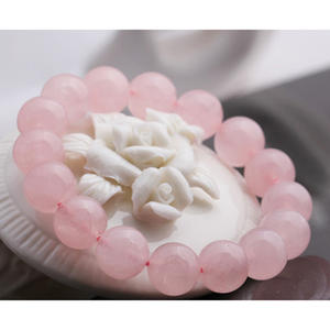 8MM cristallo <span class=keywords><strong>rosa</strong></span> <span class=keywords><strong>quarzo</strong></span> <span class=keywords><strong>rosa</strong></span> braccialetto di buona qualità, all'ingrosso braccialetto di cristallo <span class=keywords><strong>rosa</strong></span> - Product Image 3