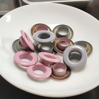 Œillet en laiton et cuivre coloré sur mesure avec revêtement en caoutchouc pour rideaux, vêtements, chaussures et articles de papeterie résistants à l'eau et durables