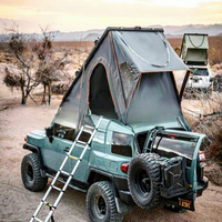 Tente de toit triangulaire en alliage d'aluminium quatre saisons 2000-3000 mm, Oxford imperméable, 4 personnes, installation facile, camping en plein air