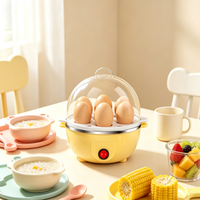 Cuiseur à œufs électrique multifonctionnel avec arrêt automatique de sécurité, double couche, facile à nettoyer, pour petit-déjeuner, usage domestique et cuisine