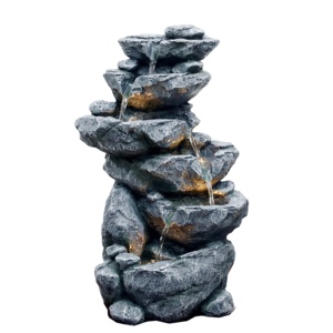 Classico a quattro strati pannello <span class=keywords><strong>solare</strong></span> fontana di <span class=keywords><strong>acqua</strong></span> con effetto pietra superficie in energia <span class=keywords><strong>verde</strong></span> per la decorazione del giardino - Product Image 4