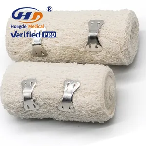 Satılık elastik bandaj 97% pamuk + 3% Spandex en kaliteli krep rulo bandaj