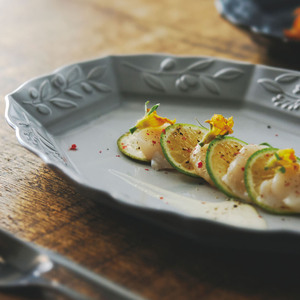 Ensemble de tasse de bol de soulagement d'olive élégant moderne forme classique vaisselle de poterie maison restaurants ovale fabriqué au japon - Product Image 6