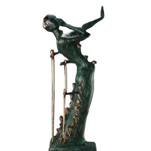 Sculpture sur mesure de l'artiste célèbre Salvador <span class=keywords><strong>Dali</strong></span>, femme nue dansant en métal, sculpture en bronze, statue - Product Image 3