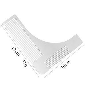 Outil <span class=keywords><strong>de</strong></span> modelage <span class=keywords><strong>de</strong></span> barbe pour homme, peigne en métal pour cheveux, barbe et <span class=keywords><strong>moustache</strong></span>, peigne à barbe double face, peigne à cheveux et à barbe 2 en 1 - Product Image 1