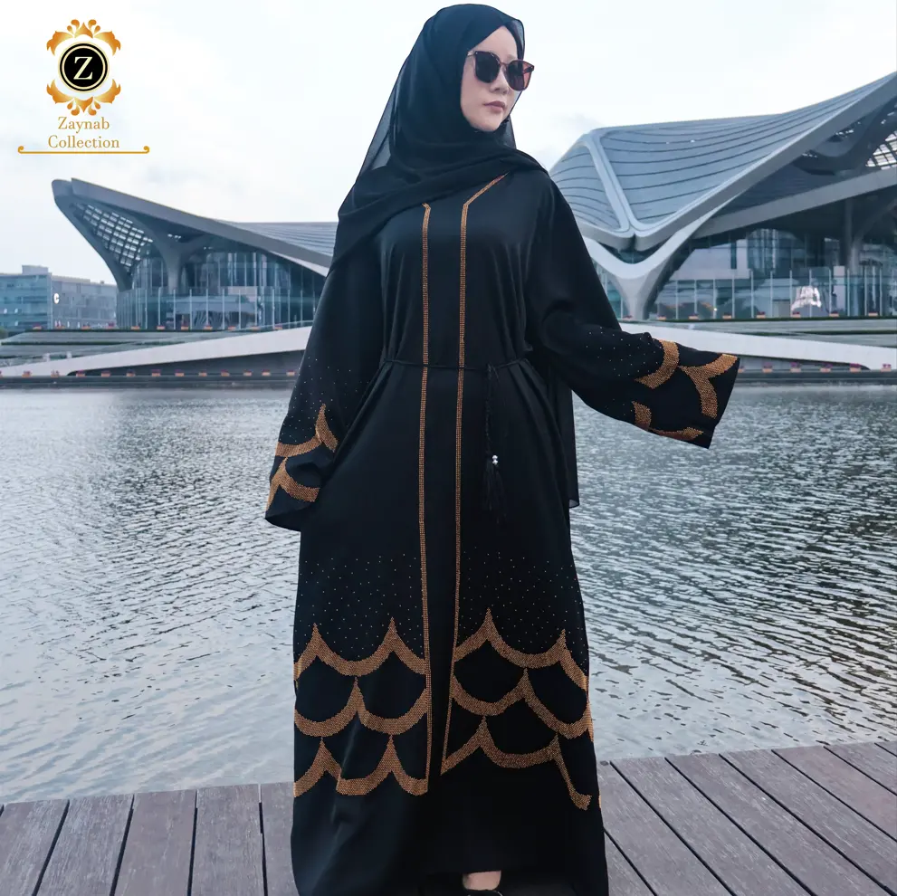 Zaynab Eid Jalabiya Robe Abaya Nieuwe Mode Arabisch Meisje Nieuwste Boerka Ontwerpen Abaya Vrouwen Moslim Jurk Jalabiya