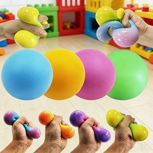 Wholesale Logo Pu Foam <b>Squeeze</b> Fidget Stress <b>Ball</b> Toy Soft Decompression Relief Color Custom Size Promotional - Product Image 2