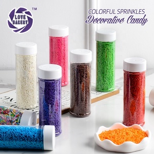 Vermicelles colorés certifiés casher arrose solide pour les décorations de gâteaux comestibles pour la cuisson de la pâtisserie emballée en bouteille - Product Image 2
