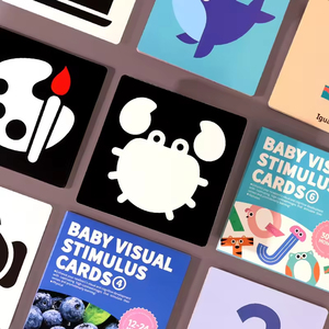 Kontrast reiche visuelle <span class=keywords><strong>Stimulation</strong></span> Lernen kognitive Karten Baby Schwarz Weiß Buch Karteikarten Papier Montessori Pädagogisch - Product Image 3