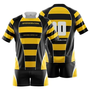 Sublimation Custom striped sport wear rugby uniforms men's OEM rugby jersey nrl shirt australia rugby league jerseys