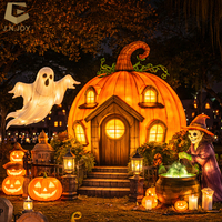 Lanterne décorative LED personnalisée en forme d'araignée pour Halloween, idéale pour les projets de tourisme culturel et les événements de parcs