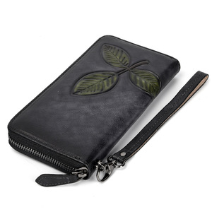 <b>Long</b> <b>Wallet</b> Purse for Women Girls Genuine Cow Leather Fashion Clutch Bags Handbag Multifunction - Product Image 3