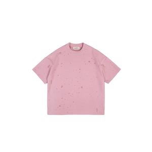 เสื้อยืดคอกลมผ้าฝ้ายทอ 100% สำหรับผู้ชายและผู้หญิง น้ำหนัก 385 กรัม |   เสื้อผ้าทรงหลวมแบบเรียบง่าย แขนปกติ เป็นมิตรกับสิ่งแวดล้อม - Product Image 2