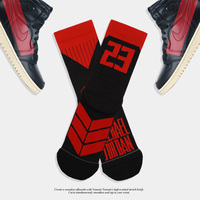Chaussettes de basket-ball professionnelles James No.23 Elite Chaussettes de serviette de sport avec logo personnalisé 2021