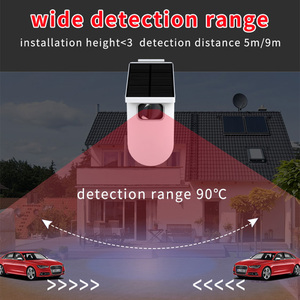 Ledeast SN942V-RF ngoài trời năng lượng mặt trời hồng ngoại không dây không thấm nước điều khiển từ xa PIR + Lò vi sóng Báo động cảm biến - Product Image 5