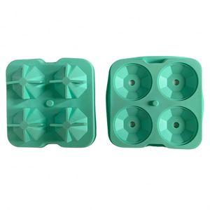 Moules à glaçons en silicone en forme de diamant pour whisky et cocktails, flexibles avec entonnoir, dépose facile, sans BPA, pour bar - Product Image 4