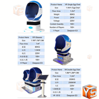 ZDYS Machine de jeu VR 9D à succès, excellent rapport qualité-prix, en métal pour intérieur