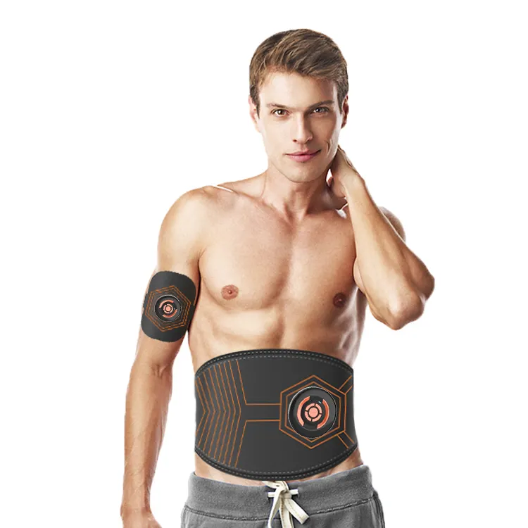 Arm Leg Trainer Muscle Stimulator Ems Men's Fitness Belt Lumbar Support Exercise