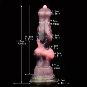 YOCY Wolf <b>Dildo</b> Fantasy Silicone Dog Penis Sex Toy for Women Men Beginner Monster Dragon Anal Sex Toy Vaginal Butt Stimulator - Product Image 6