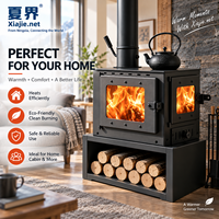 Poêle à bois haute efficacité pour chauffage intérieur, foyer multi-combustibles en fonte pour bois et charbon, four de chauffage domestique hivernal