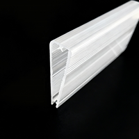 Couverture de lentille LED linéaire plano-convexe en PC extrudé Bming Premium, diffuseur anti-éblouissement UGR, transmission >90%, faisceau de 60/90 degrés