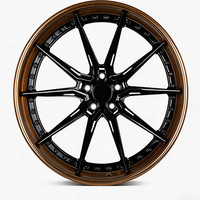 Rines Forjados de Lujo de 2 Piezas con Diseño Multirradio Pintados a Medida de 19, 20, 21 y 22 Pulgadas, 5X114.3 5X112, con Logotipo Personalizado para BRZ Golf R