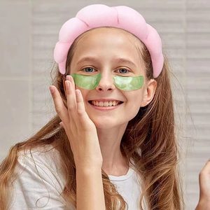 Custom Logo Spa Headband Sponge for Washing Face Clouds Soft Hairband Skincare Makeup Headbands for Women Girls Shower Sports - Product Image 4