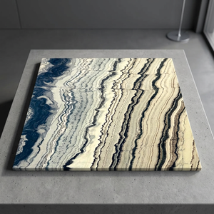 Mármol blanco mercurio indio diseño moderno Carrara Calacatta como losas veteadas tamaño personalizado uso interior exterior - Product Image 1