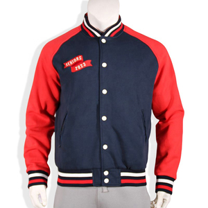 Bomber da College per uomo personalizzabile giacca Varsity reversibile taglie forti con motivo da Baseball Letterman per studenti universitari - Product Image 1