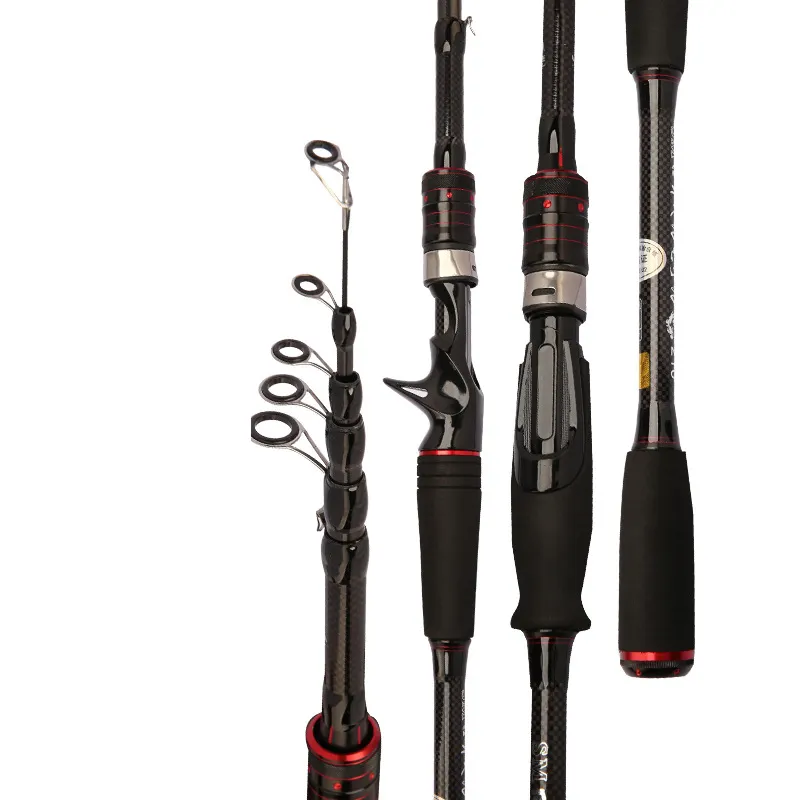 Jetshark 1.65-3.6m spinning casting closed Length 60-63 cm carton Telescopic Fishing Rod