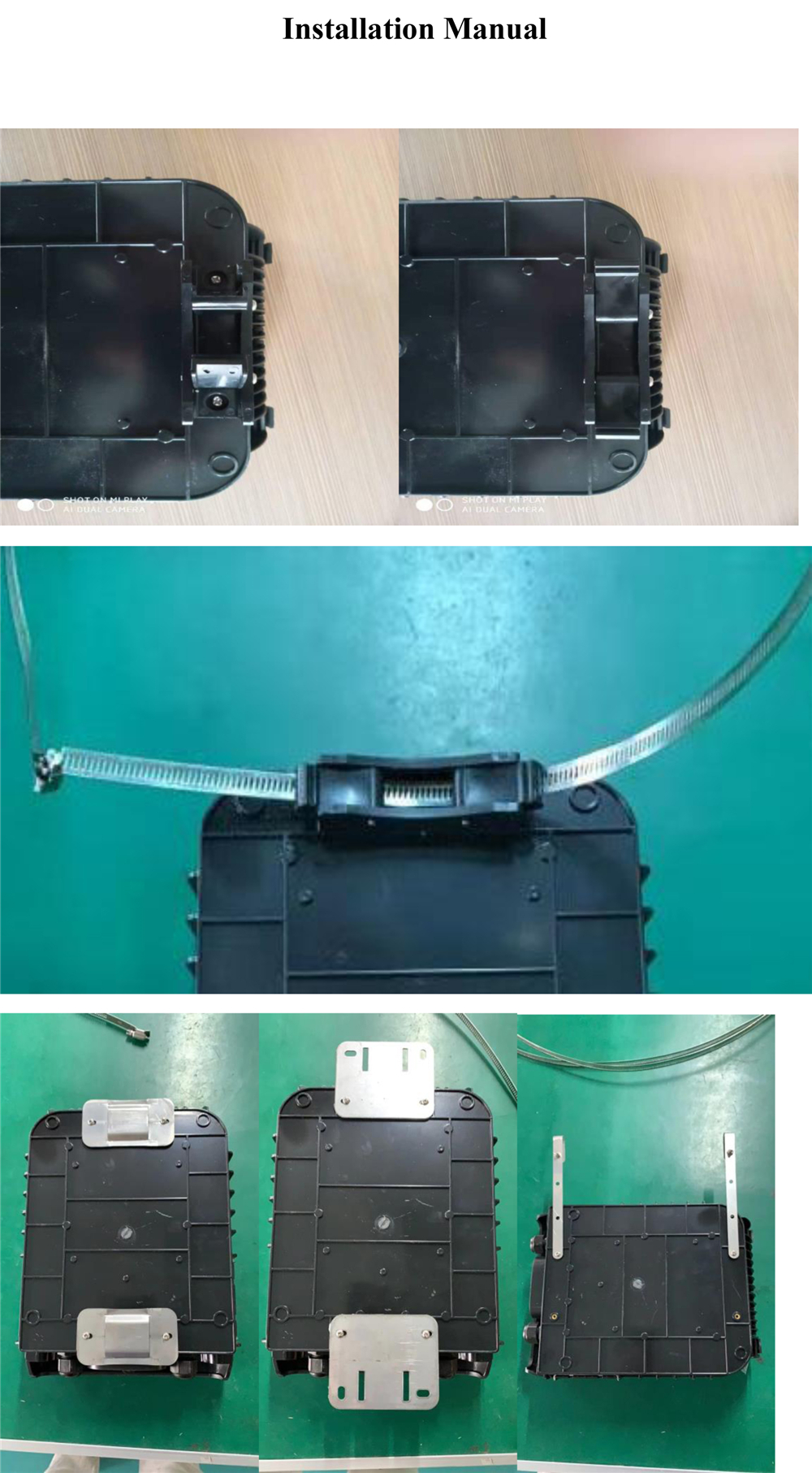 Pole Mount Fiber Optic Termination Box Outdoor Network 16 Ports