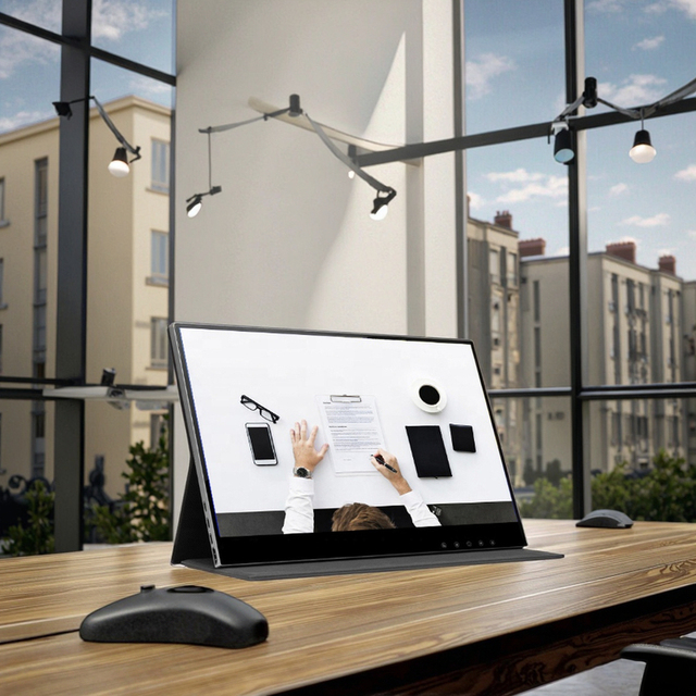 OEM  Aluminum Frame 15.6 Inch WIFI Wireless Portable Monitor 4k  Extender Laptop  for Work