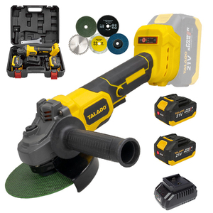 Meuleuse d'angle à moteur sans balais de qualité professionnelle 21V Charge rapide Interrupteur coulissant Parfait pour les soudeurs et les ouvriers en acier - Product Image 1