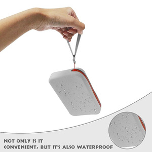 Cosmetic Bag Large Capacity Zipper Closure Portable Makeup Case Storage <b>Pouch</b> For Travel And Home Use White Solid Color - Product Image 3