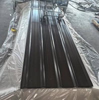 Tôles de Toiture en Acier Ondulé Couleur RAL 1000mm 0.4mm Prix de Gros pour la Construction