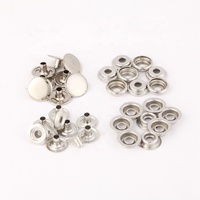 Botones Magnéticos Redondos de Cobre de Alta Calidad de 15 mm, de Cuatro Partes, para Abrigos, Prendas de Vestir y Bolsos