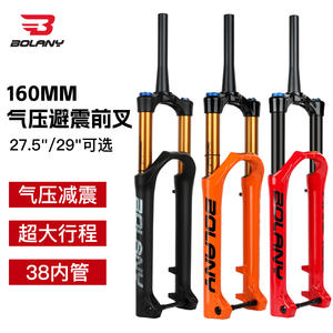 Fourche de vélo de montagne Bolany, 38 mm de diamètre, 29 pouces, ressort à air, réglage du rebond, axe QR - Product Image 5