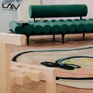 Moderne Hotel Woonkamer Bruin Comfy Daybed Sofa Bankje Slaapkamer Leer Leisure Bed End Kruk - Product Image 4