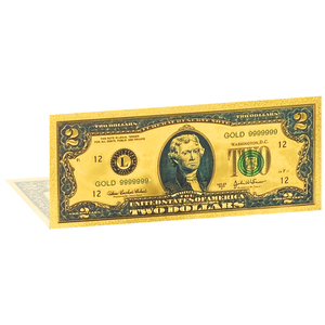 Banconote Finte USA da 1, 2, 5, 10, 20, 50, 100 Dollari con Consegna Rapida, Placcate in Foglia d'Oro - Product Image 3