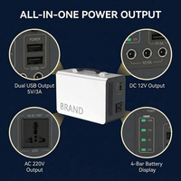 Stasiun Daya Portabel 500W Generator Tenaga Surya Baterai LiFePO4 AC DC USB Cadangan Darurat Off-Grid Pasokan OEM Grosir Pabrik