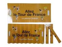 Ventilateur pliable en carton de bonne qualité avec logo personnalisé pour encourager lors des matchs sportifs